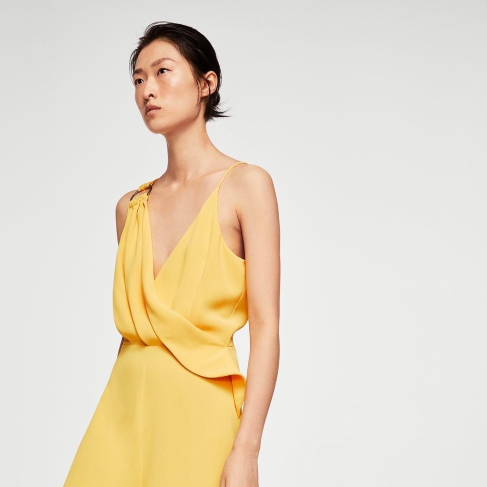 MANGO Yellow Jumpsuit